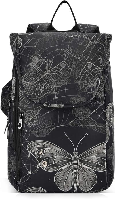 Sporttas - Reistas Gymtas - Sporten Reizen - Grote Capaciteit - 30x20x68 cm - Insectenweb Vlinder
