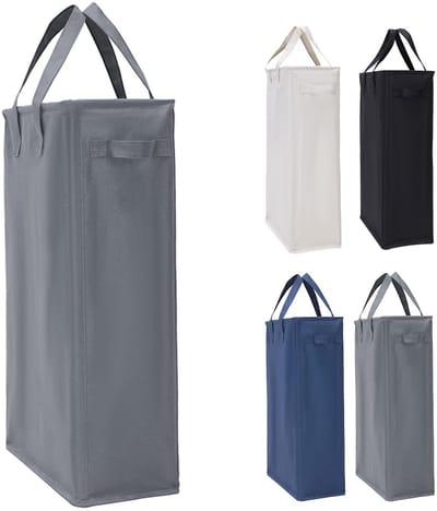 Dailygoods- Wasmand 45 liter - Inklapbare Kledingmand - Ademende Gaashoes - Handgrepen - Smalle Wasmand - Ruimtebesparend Ontwerp - Waszak