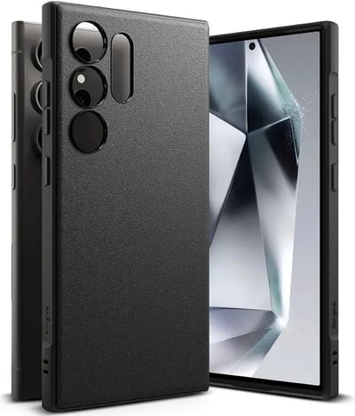 Ringke Onyx | Hoesje Geschikt voor Samsung Galaxy S24 Ultra | Back Cover Flexibel TPU | Militaire Standaard | Zwart