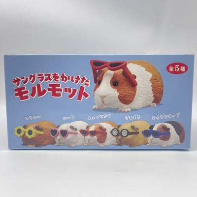 Cobaye Avec Lunettes de Soleil Boîte Aveugle Mignon Mini Figurine d'Action Anime Modèle Jouets Kawaii Décoration de Bureau Collection Cadeau Surprise