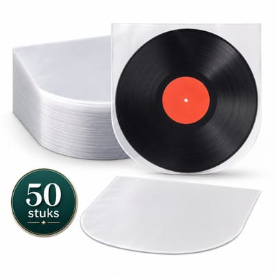 LP binnenhoezen – 50 stuks – LP-hoezen – LP Vinyl - Beschermhoezen – binnenhoes – Vinylcare – 50 micron – Geschikt voor 12 Inch - Transparant