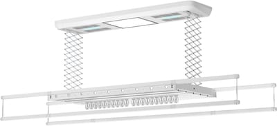 Wasophoogte® Elektrisch Droogrek - Plafonddroogrek Pro - Droogrek - Droogrek Elektrisch - Plafond Droogrek - 38 kg draagvermogen