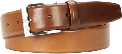 BOSS leren heren riem - middenbruin