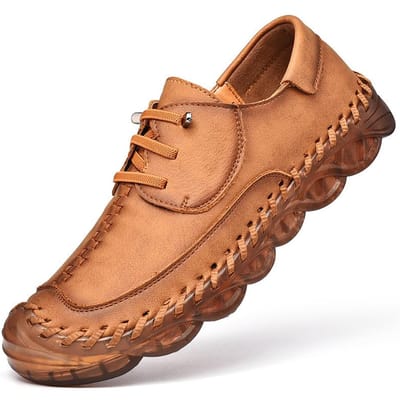 Nieuwe Trend Handgemaakte Heren Klimbord Schoenen Casual Schoenen Overal bij Passende Outdoor Vrijetijd Leren Schoenen 46 bruin