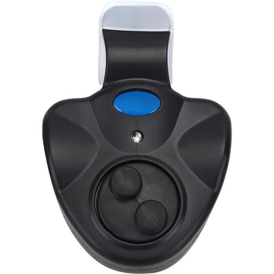 Alarme de touche de pêche électronique Lumière LED Sonnette de poisson Clip sur canne à pêche pour pêche de nuit Accessoires de pêche Noir noir