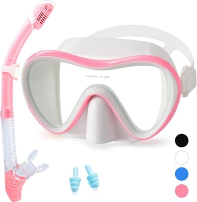 Snorkelset met panoramazicht en anti-condens voor volwassenen
