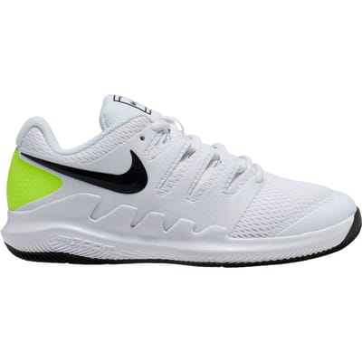 Nike Vapor X Allcourt schoen Kinderen-wit, neongroen
