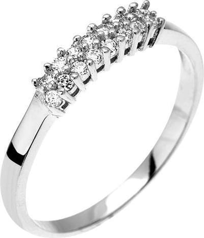 Montebello Ring Pachira - 925 Zilver Gerhodineerd - Verloven - Maat 54-17.mm