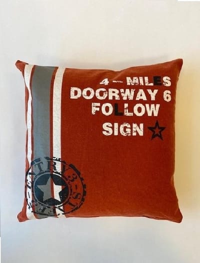 Kussenhoes katoen rood 45x45 cm Entry