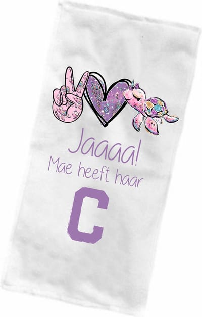 Strandlaken-badhanddoek met naam kind-heeft haar b-meisjes-cadeau afzwemmen-handdoek voor kinderen met eigen naam