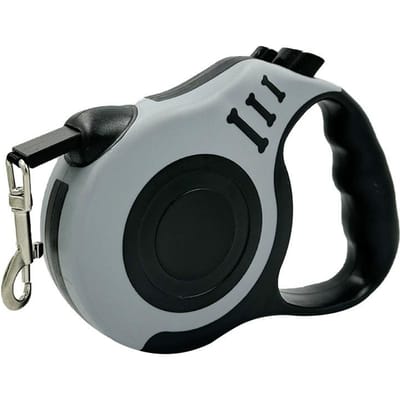 3M/5M Intrekbare Hondenriem Automatische Flexibele Hond Puppy Kat Tractietouw Riem Hondenriem voor Kleine Middelgrote Honden Huisdierproducten 3M grijze kleur