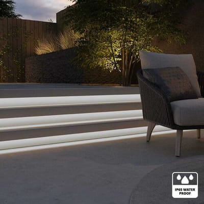 Flex60 LED Strip 25 meter - 6500K daglicht wit licht - IP65 waterdicht - Buiten & Binnen - 60 LEDs/m - 200 Watt 17.500 lumen - Inkortbaar per meter - Dimbaar