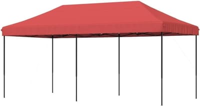 Partytent - Feesttent Evenementen - Buitenfeesten Organiseren - Pop-up Snel Opzetten - 580 x 292 cm - Bordeaux