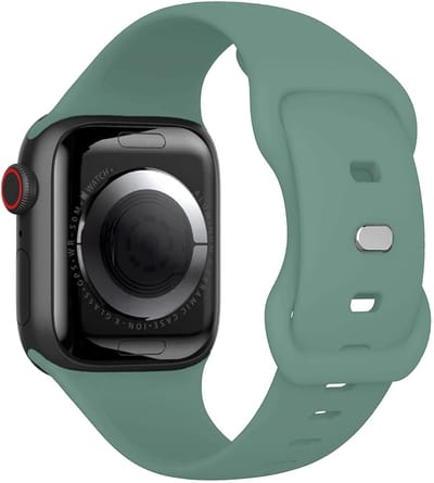 Bandje Geschikt voor Apple Watch 1, 2, 3, 4, 5, 6, 7, 8, 9, SE - 38/40/41 mm Bandje Siliconen Horloge Band Verstelbaar - Smartwatch Bandje Siliconen - Cactus
