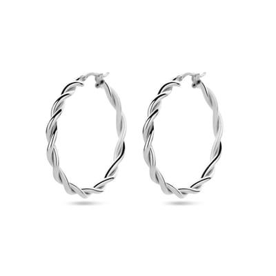 Oorringen 3,5 mm gedraaide buis