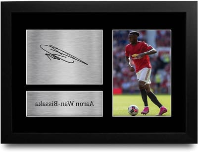 Voetbal Foto Ingelijst - Gesigneerde Print Poster - Cadeau voor Fans - Gedrukte Replica Handtekening