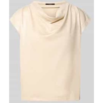 T-shirt met cascadehals model 'Kevine'