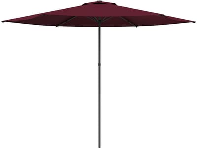 vidaXL - Tuinparasol - 300 - x - 300 - cm - Polyester - Rechthoekig - Bordeaux - Rood