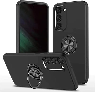 Telefoonhoesje Met Vingerring & Magneet voor Telefoohouders - Hoesje Geschikt voor: Samsung Galaxy A15 - Zwart