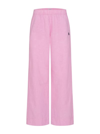 U.S. Polo Assn. dames linnenmix broek met elastische tailleband