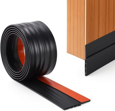 Deurstopper - Tochtstrip Deur - Energie Besparen - Zelfklevend Siliconen - 100 cm - Wit