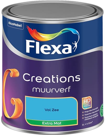 Flexa - Creations Muurverf Extra Mat - Vol Zee - Mengverf - 1 L