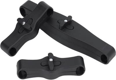 Kinderwagen Connector - Dubbele Kinderwagen Link - Comfortabel Reizen - Veilige Stabiele Verbinding - 30 cm Lengte - Zwart