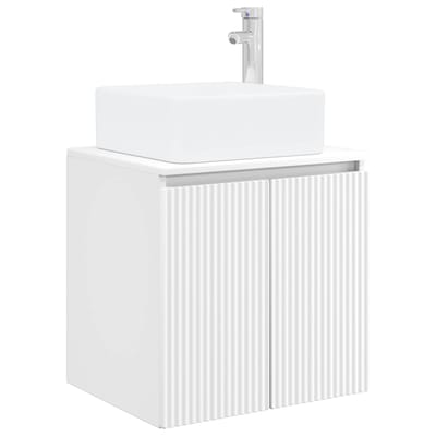 vidaXL - Wandgemonteerde - wastafel - van - een - meubel - Wit - 53 - x - 35 - x - 63 - cm