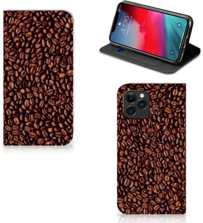 Apple iPhone 11 Pro Flip Style Cover Koffiebonen