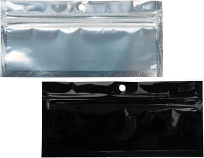 Gripzakken Transparant/Zwart 5x5cm (100 stuks) | ziplock | gripzak | ziplock zakken | ziplock zakjes