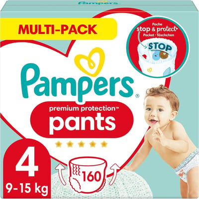 Luierbroekjes Maat 4 - Comfort Broekjes - Baby Verschoningen - 12 Uur Bescherming - 160 Stuks