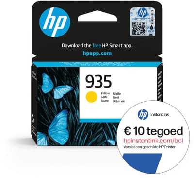HP 935 - Inktcartridge - Origineel - Standaard capaciteit - Geel + Instant Ink tegoed