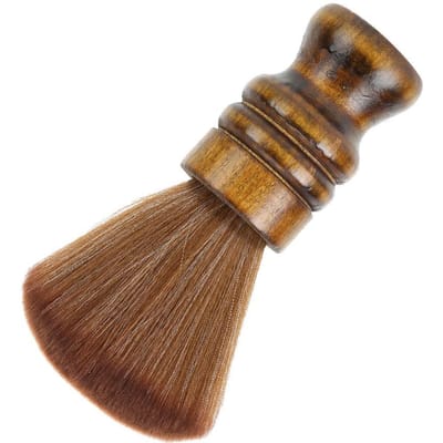 Gebroken Haar Veegborstel Nek Gezicht Stofdoek voor Salon Stylist Kapper Kapsalon brown
