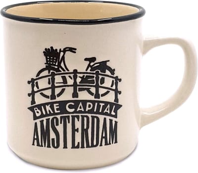 Campmug beker - Amsterdam - Klein - Creme