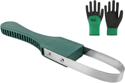 Handmatige Onkruidverwijderaar met Handschoenen voor Tuinonderhoud, Efficiënt Onkruid Bestrijden en Tuingereedschap