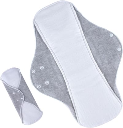 Wasbaar maandverband - Herbruikbaar inlegkruis - Comfortabele hygiëne - Ademend katoen - L-formaat 22x28cm - Meerdere kleuren