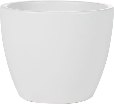 Ter Steege Bloempot - wit - glans - Scandinavisch - 15 x 12 cm - plantenpot