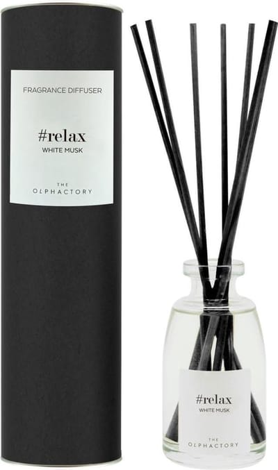 The Olphactory Luxe Geurstokjes | Reed Diffuser #relax - white musk iris roos bergamot lemon