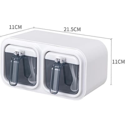 Keuken Kruiden Doos Wandmontage Organizer Dozen Specerij Deur Opberg- en Organisatie Potten voor Specerijen Home Gadgets & Tuin white