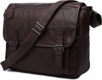 Overly Leren Messengerbag