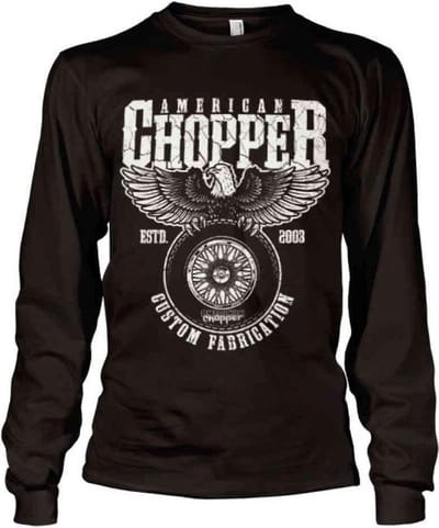 American Chopper Longsleeve shirt -S- Custom Fabrication Zwart