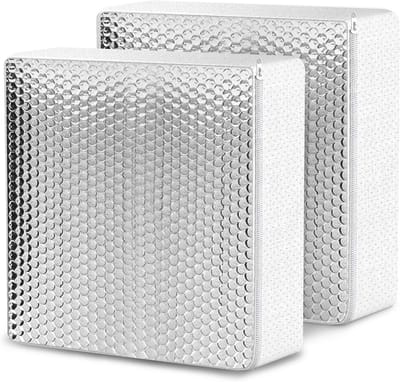 RV Vent Isolator - Dakraam Cover - Energie Besparen - Dubbellaags Isolatie - 2-Pack 35.6cm - Zilver