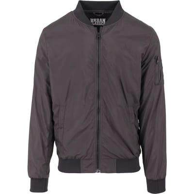 Urban Classics Light Bomber Jacket Heren Bomberjack - zwart - M
