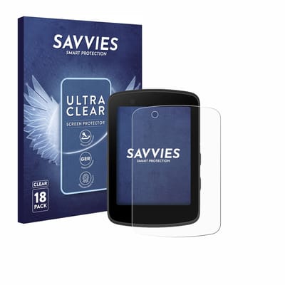 Savvies - Screenprotector voor Bryton Rider 650 / 550 - Folie Beschermfolie transparant 18 Stuks