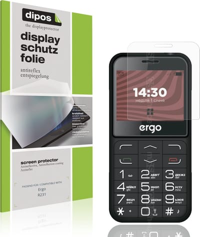 dipos – 4x Matte Beschermfolie geschikt voor Ergo R231 | Krasbestendige & antireflecterende Screenprotector Ultra-Thin