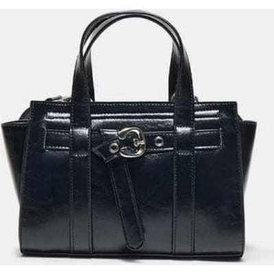 Stradivarius Mini totebag met gesp  Zwart OS
