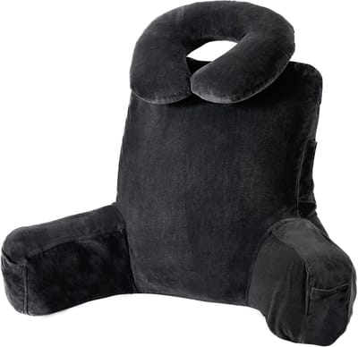 Bedrust Kussen - Steun Kussen - Comfortabel Rusten - Extra Groot Formaat - 31 Inch - Zwart