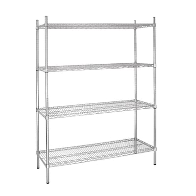 Vogue voorraadrek met 4 schappen 152.5x46cm