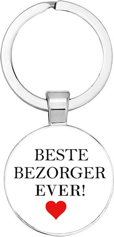 Akyol - Beste bezorger ever Sleutelhanger - bezorgen - iemand die een bezorger is - werk - collega - beste ooit - cadeau - verjaardag - kado - geschenk - gift - verrassing - welkomst cadeau - afscheidscadeau - 2,5 x 2,5 CM