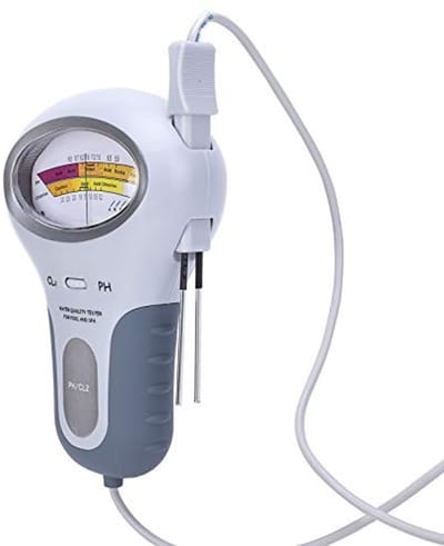 Dailygoods- Chloortester met groot scherm - pH-waarde - Waterkwaliteit Tester - Zwembadsonde - 1 x CL2 analist - Inclusief handleiding - Waterkwaliteitstest